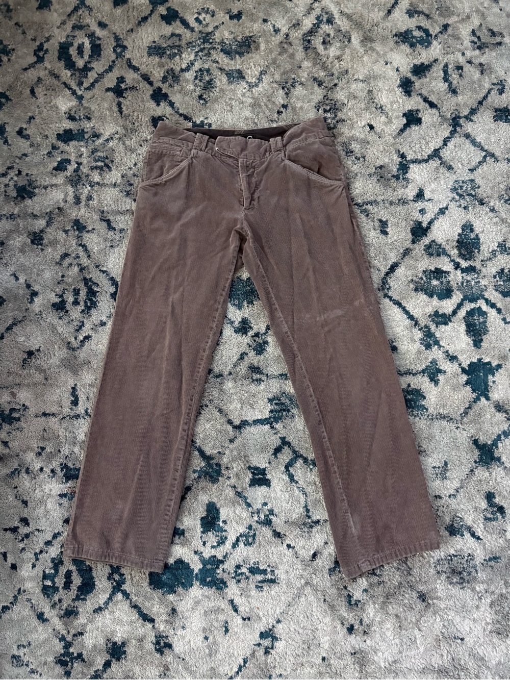 D&G Men's Corduroy Pants in Brown